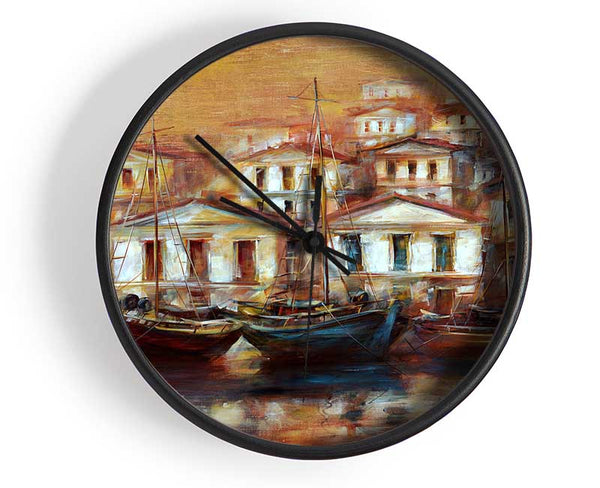 Venice Gondola 2 Clock - Wallart-Direct UK