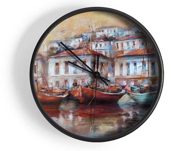 Venice Gondola 1 Clock - Wallart-Direct UK