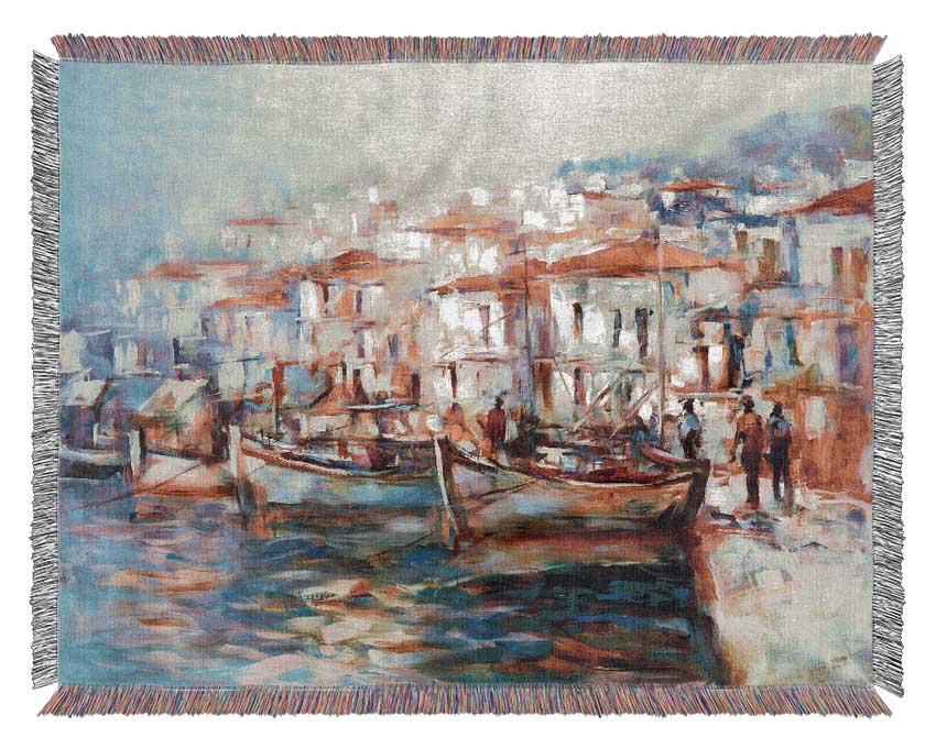 Venice Painting Woven Blanket