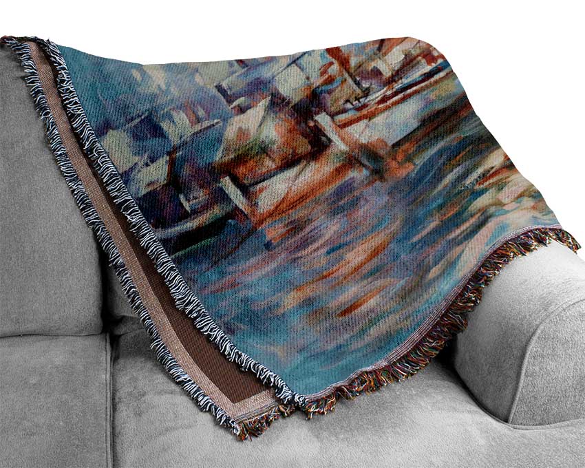 Venice Painting Woven Blanket