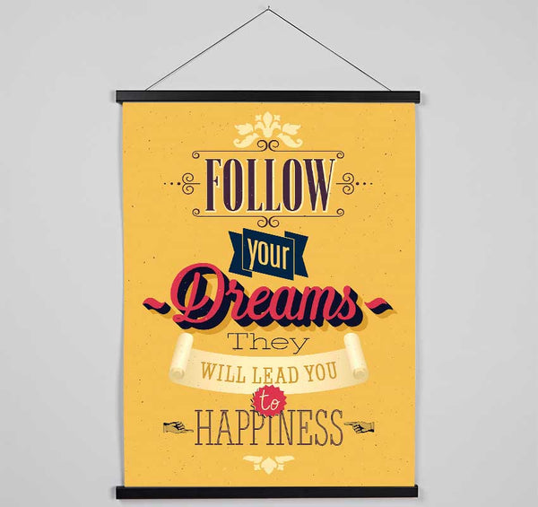 Follow Your Dreams 1 Hanging Poster - Wallart-Direct UK