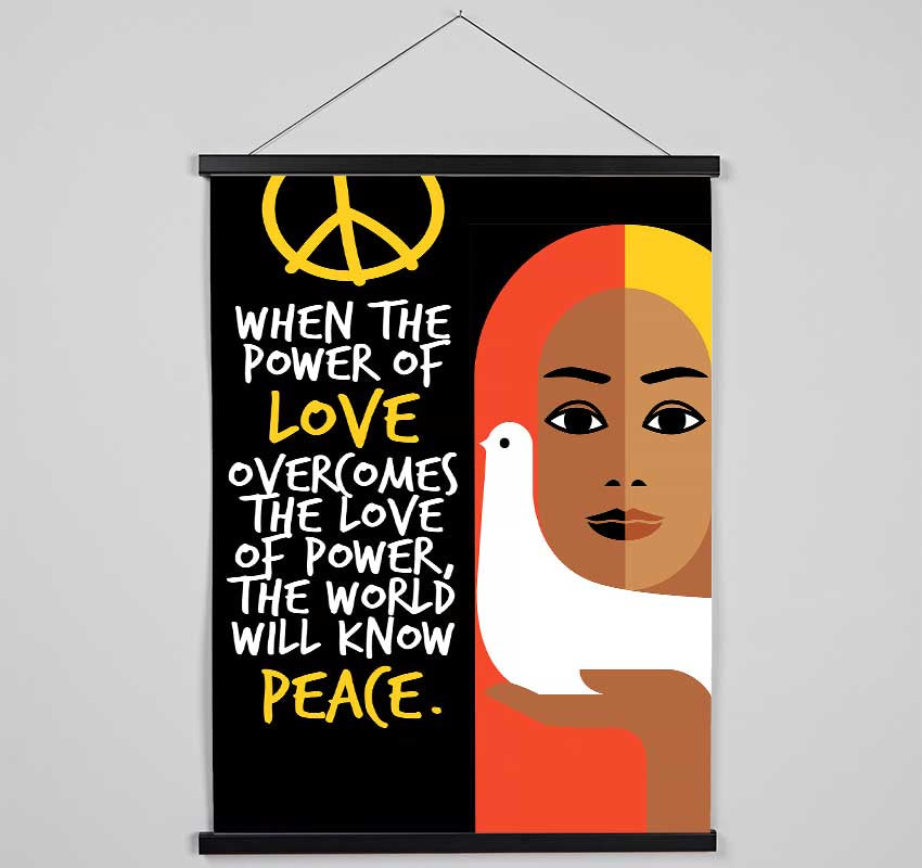 When The Power Of Love Hanging Poster - Wallart-Direct UK