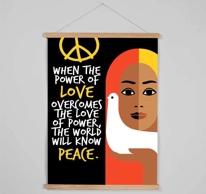 When The Power Of Love Hanging Poster - Wallart-Direct UK