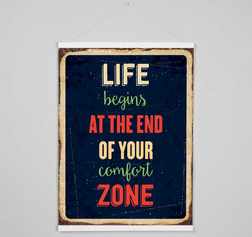 Life Begins At The End Hanging Poster - Wallart-Direct UK