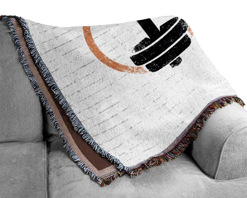 Push Harder Than Yesterday Woven Blanket