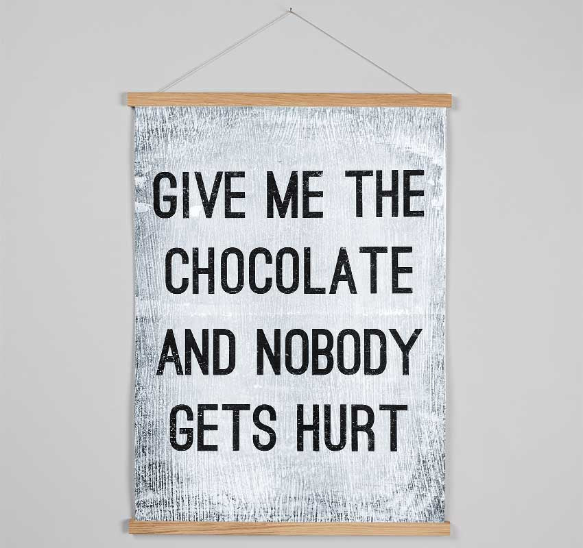 Give Me The Chocolate Hanging Poster - Wallart-Direct UK