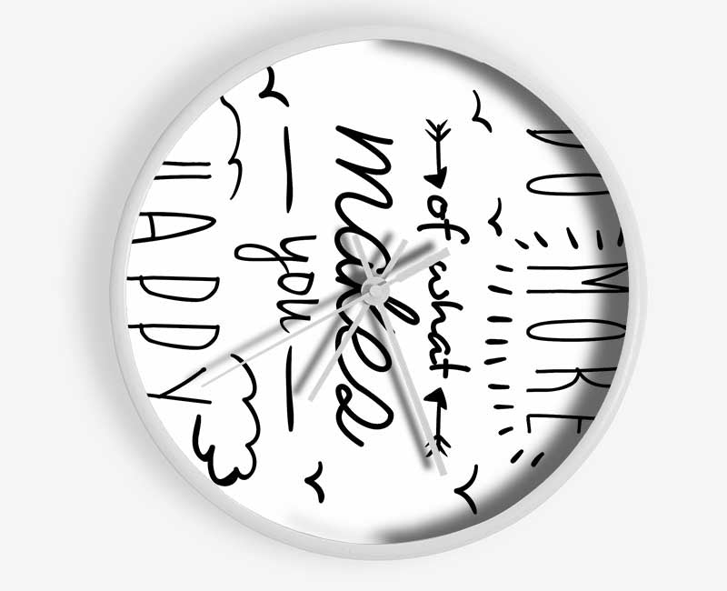 Do More Of What Makes You Happy 1 Clock - Wallart-Direct UK