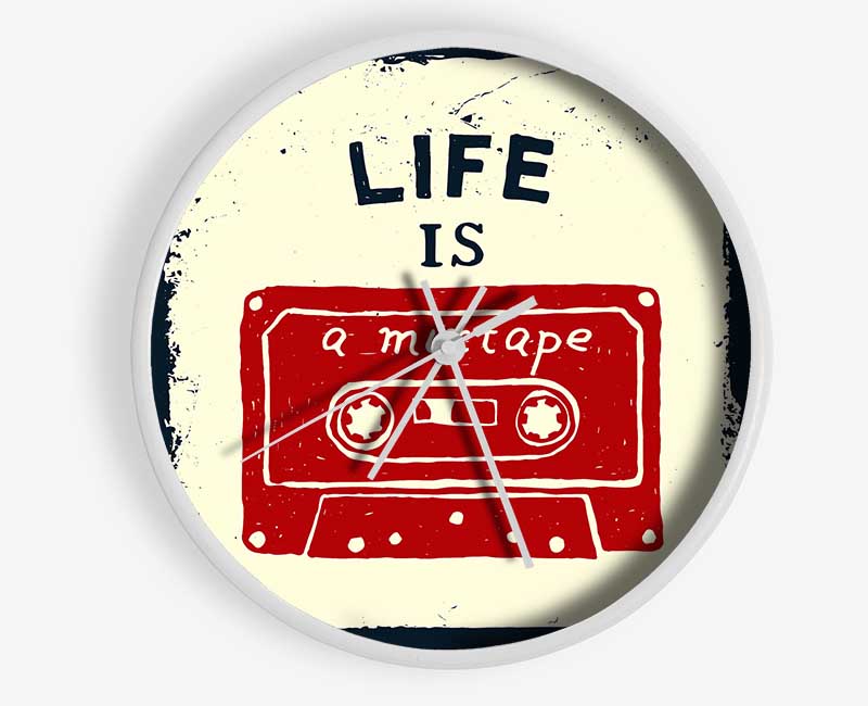 Life Is A Mix Tape Clock - Wallart-Direct UK