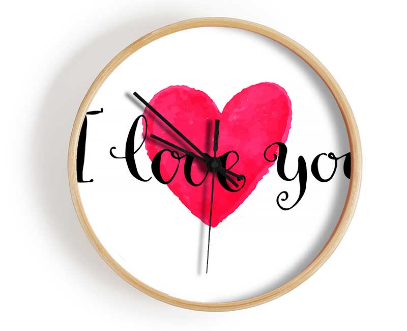 I Love You Clock - Wallart-Direct UK
