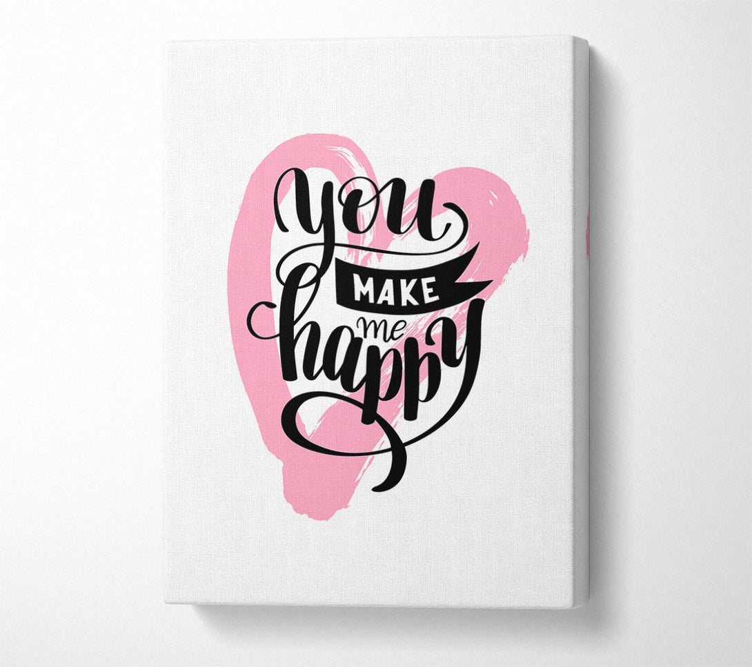 Picture of You Make Me Happy 1 Canvas Print Wall Art