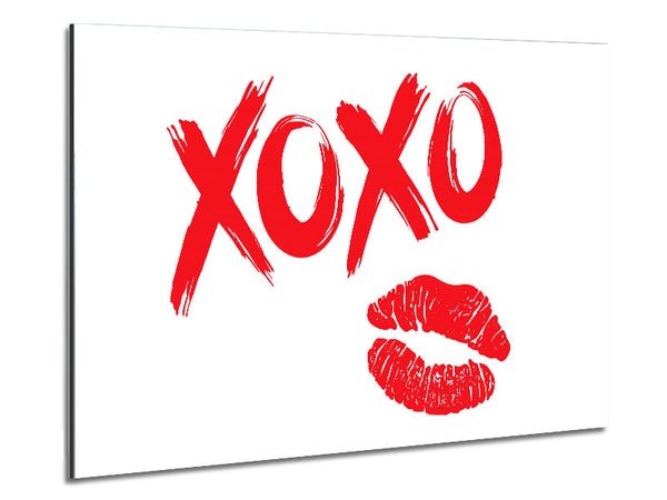 Kiss Hug Kiss Hug Metal Print
