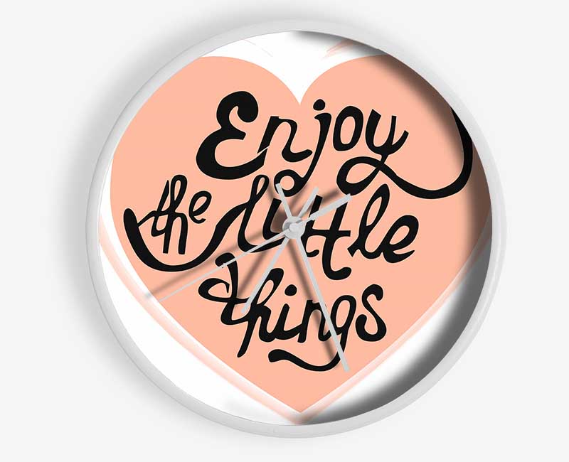 Enjoy The Little Things 2 Clock - Wallart-Direct UK