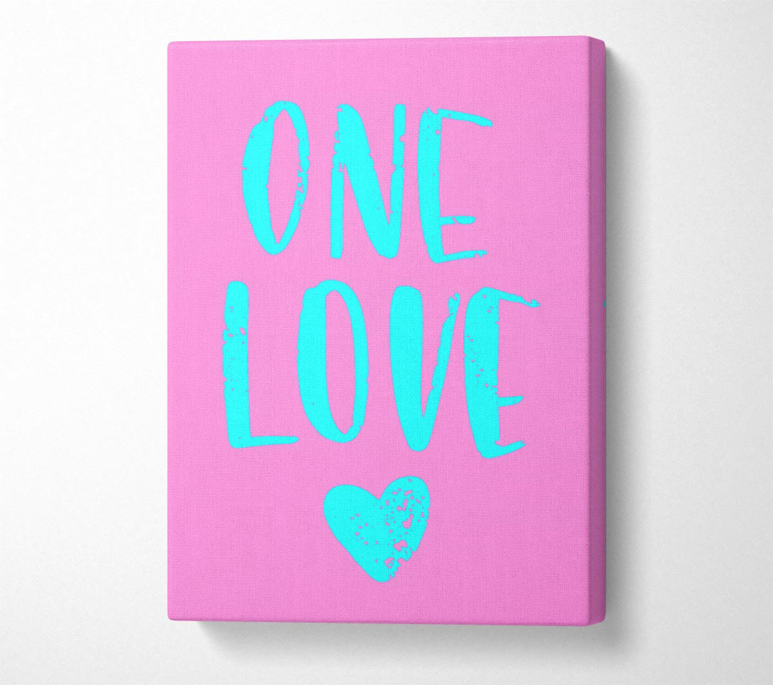 Picture of One Love Canvas Print Wall Art