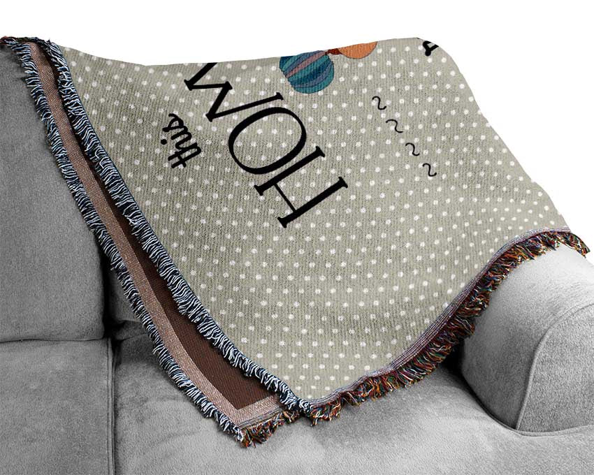This Home Runs On Love Woven Blanket