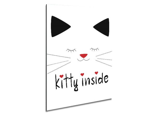 Kitty Inside Metal Print