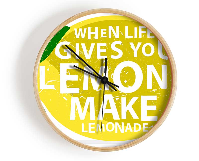 When Life Gives You Lemons 1 Clock - Wallart-Direct UK