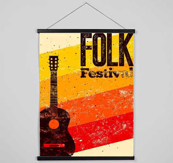 Folk Festival Hanging Poster - Wallart-Direct UK