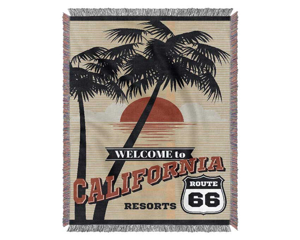 Welcome To California Woven Blanket