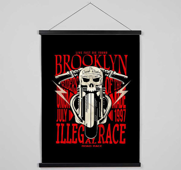 Brooklyn The Dark Rider Hanging Poster - Wallart-Direct UK