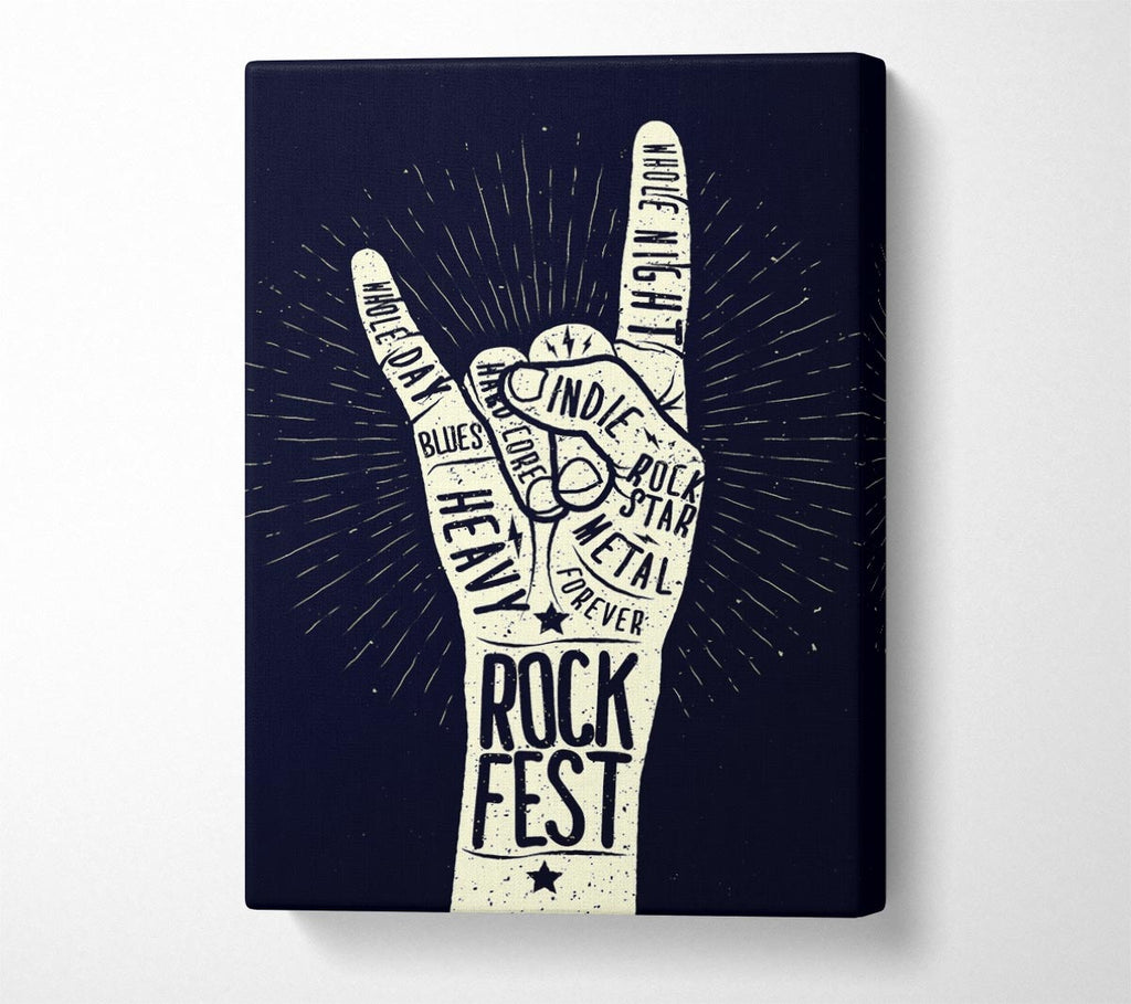 Picture of Rock Fest Canvas Print Wall Art