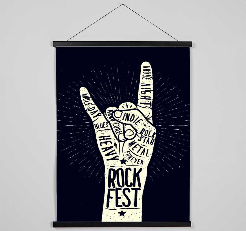 Rock Fest Hanging Poster - Wallart-Direct UK