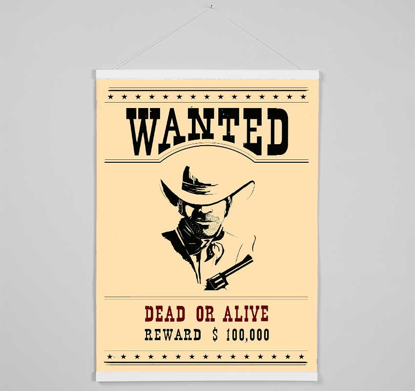 Wanted Dead Or Alive Hanging Poster - Wallart-Direct UK