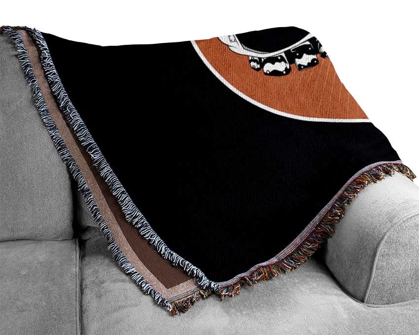 Robot Sun Woven Blanket