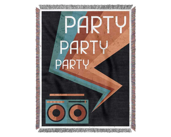 Party Party Party Woven Blanket
