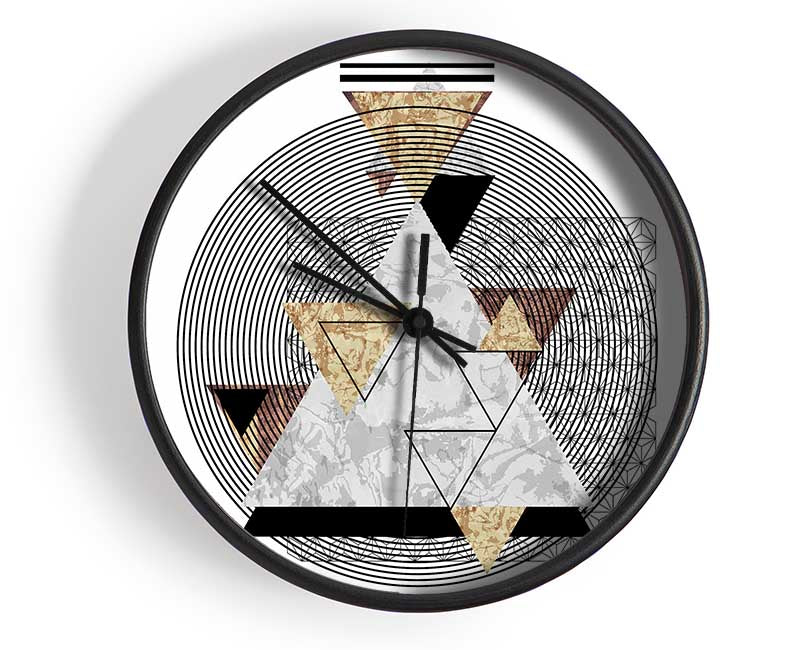 Pyramid Stack Clock - Wallart-Direct UK