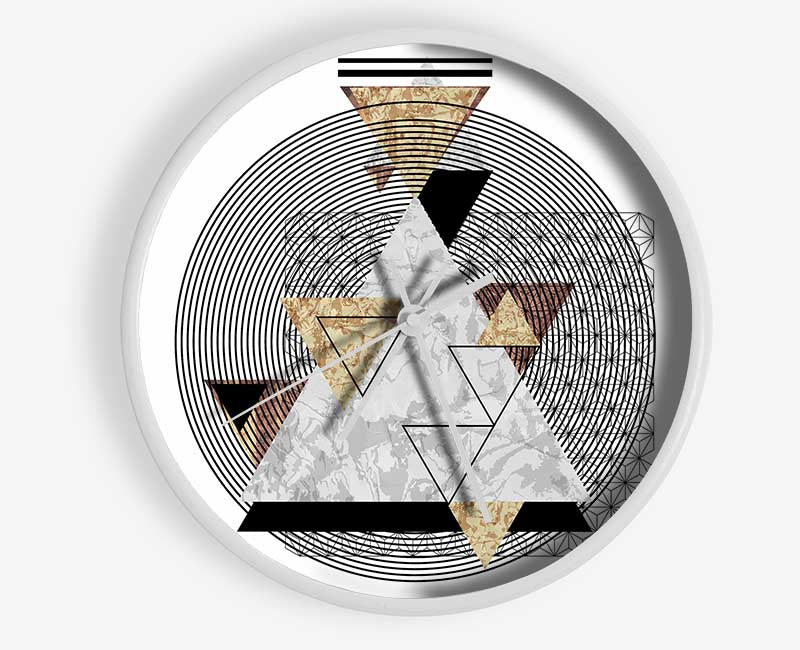 Pyramid Stack Clock - Wallart-Direct UK