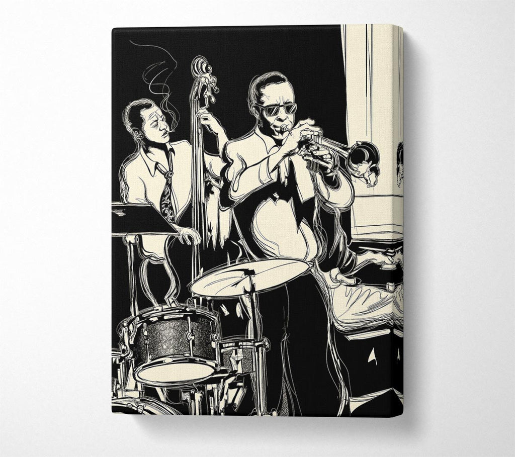 Picture of Blues Band Canvas Print Wall Art