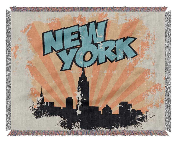 New York Son Beams Woven Blanket