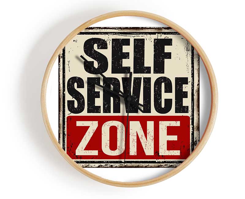 Self Service Zone Clock - Wallart-Direct UK