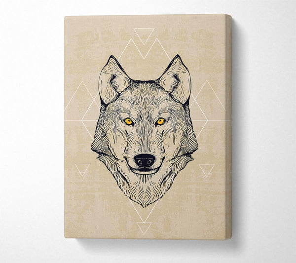  A Canvas Print of Wolf Head Canvas Art