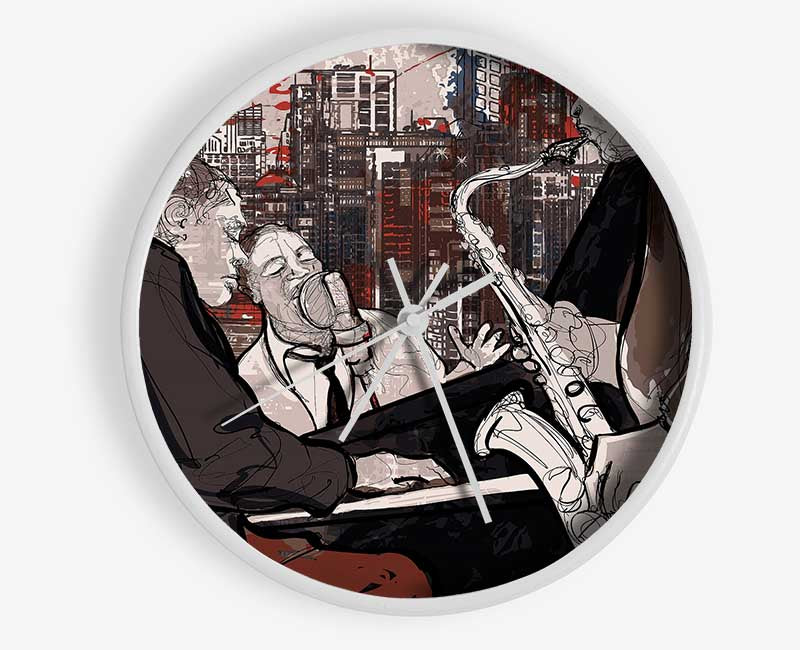 Playing The Blues Clock - Wallart-Direct UK