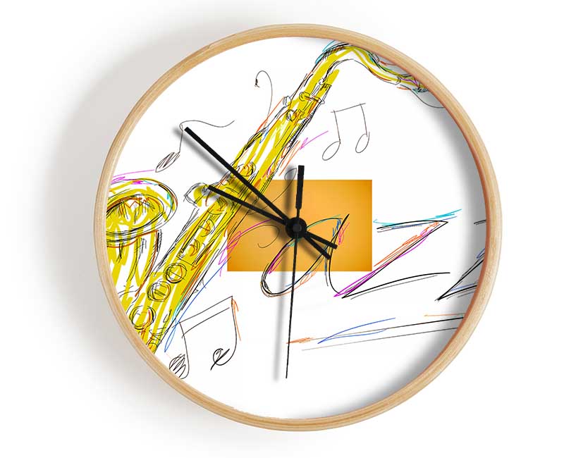 Jazz Clock - Wallart-Direct UK