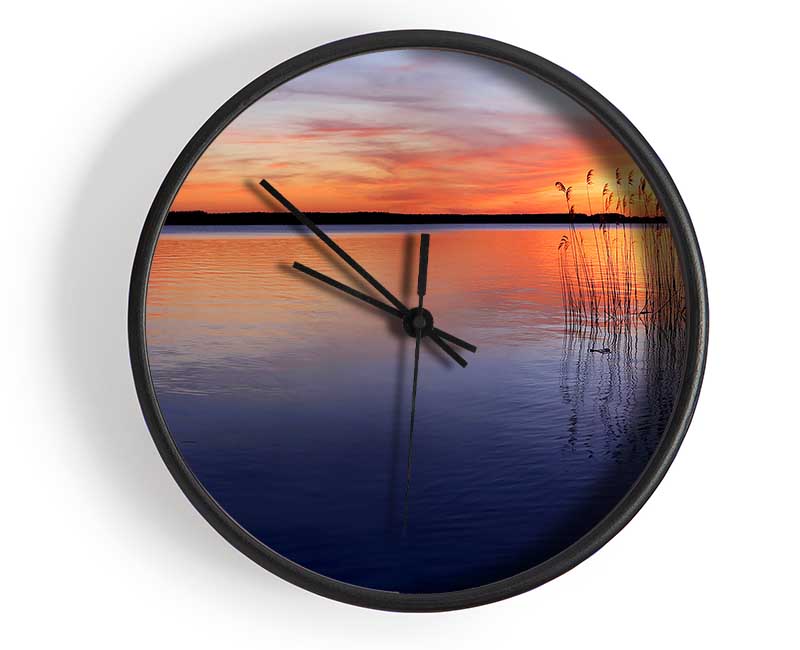 Serene Sunset Clock - Wallart-Direct UK