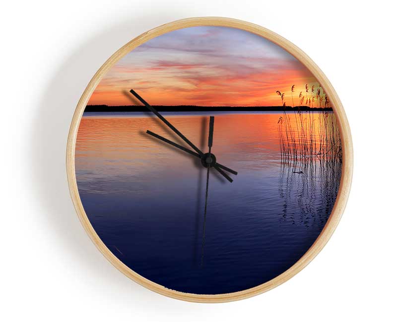 Serene Sunset Clock - Wallart-Direct UK
