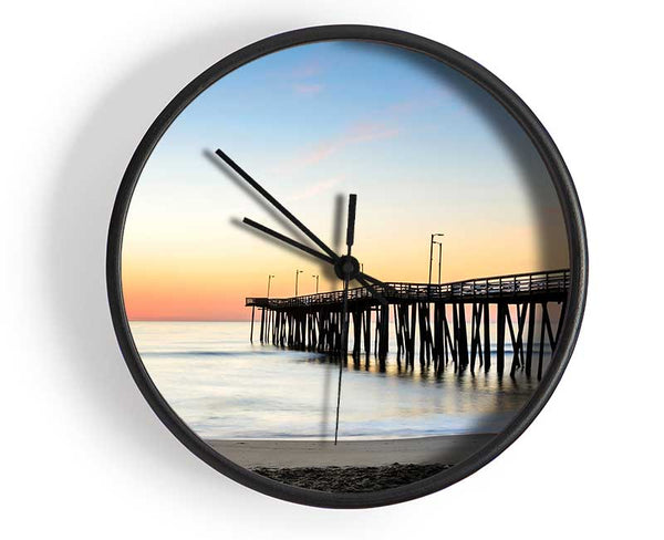 Tranquil Boardwalk Clock - Wallart-Direct UK