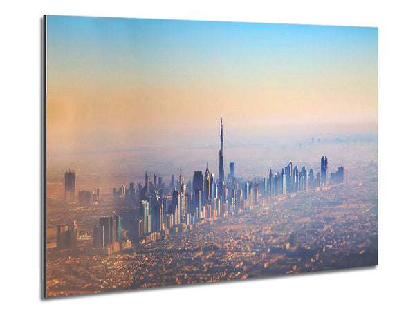 Sand Storm City Metal Print