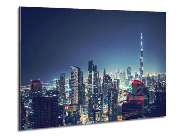 City Lights Metal Print