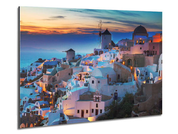 Santorini bei Sonnenuntergang