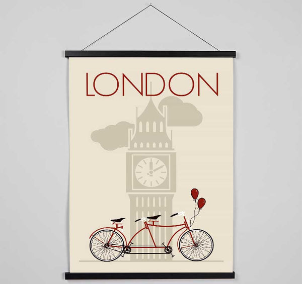 Bicycle At Big Ben Hanging Poster - Wallart-Direct UK