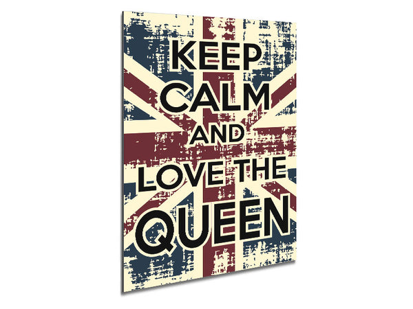 Keep Calm Love The Metal Print