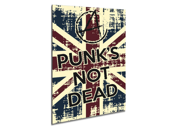 Punks Not Dead Metal Print