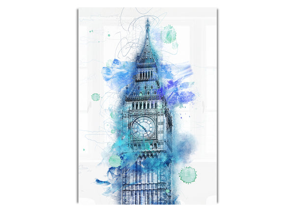 Aquarell Big Ben 1
