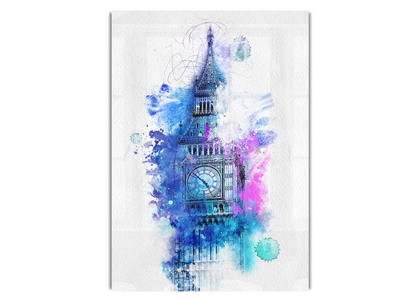Aquarell Big Ben 2