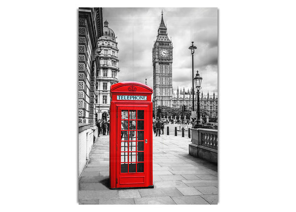 Red Phone Box Next To Big Ben