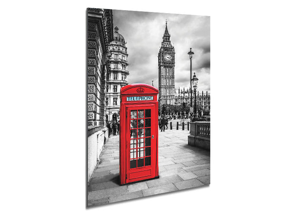 Rote Telefonzelle neben Big Ben