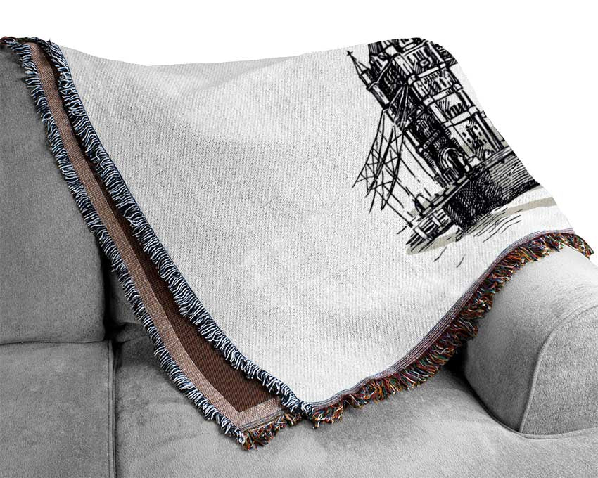 Lots To Do In The City Woven Blanket